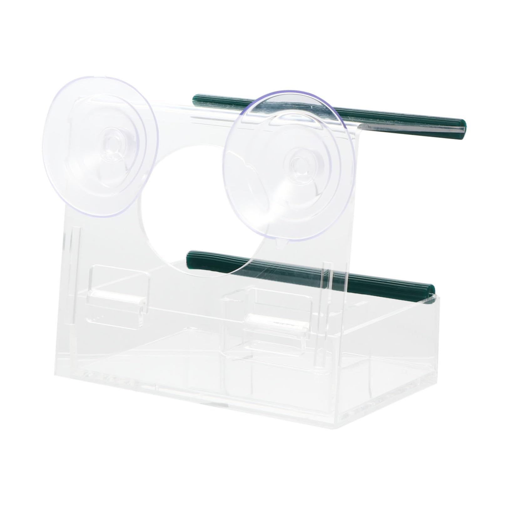 Comedero para Aves De Acrílico Alimentador De Pajaritos Transparente para Ventana y para y Decoración Exterior
