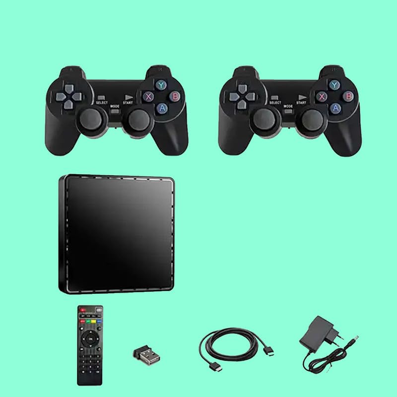 Elevea 𝟏𝟓 𝐘𝐞𝐚𝐫𝐬 𝐆𝐮𝐚𝐫𝐚𝐧𝐭𝐞𝐞 M8 Pro ni Game TV Box - Dual System Console with 10,000+ Retro Games, 4K Output, Wireless Controllers, Plug & Play 2
