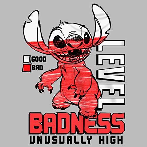 Image of Disney Little, Big Lilo & Stitch Badness Level Girls Short Sleeve Tee Shirt