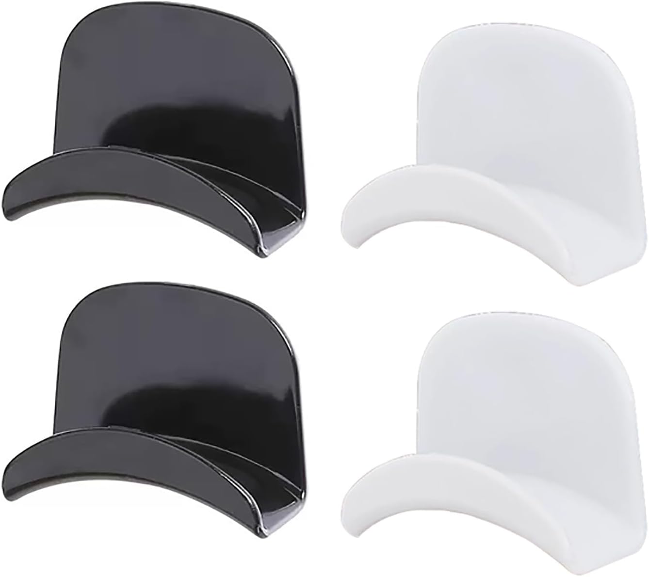 4PCS Gaming Headset Stand Clothes Hanger Hook Plastic Wall Mounted Under Desk Cradle Storage Rack for Cabinets Glass Surfaces Monitors and Desktop Installation
