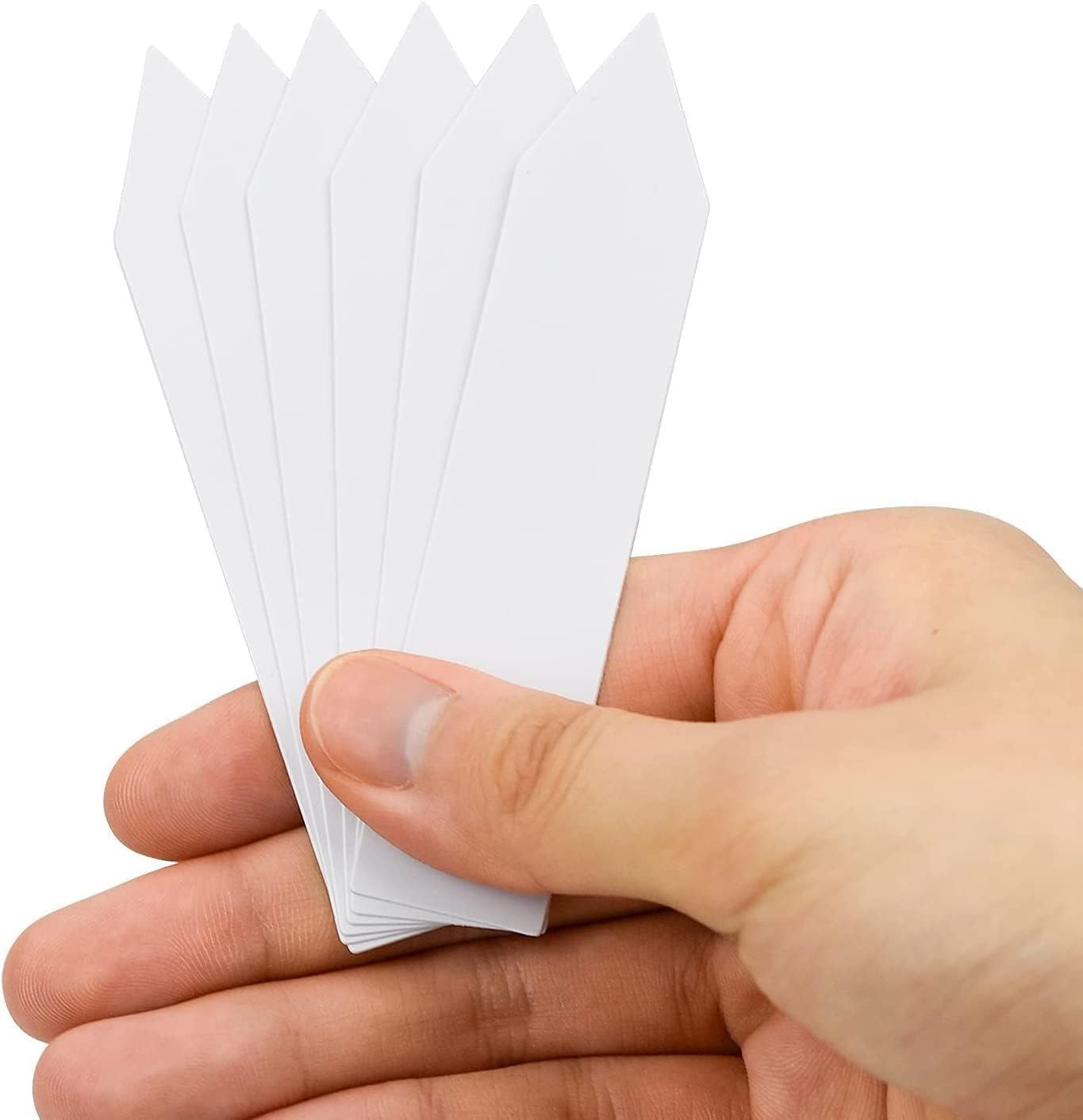 Lot de 1000 étiquettes en plastique de 10,2 cm pour semis, flexibles et imperméables, pour jardinage de légumes, plantes en pot et jardin extérieur, blanc, 1000 pièces