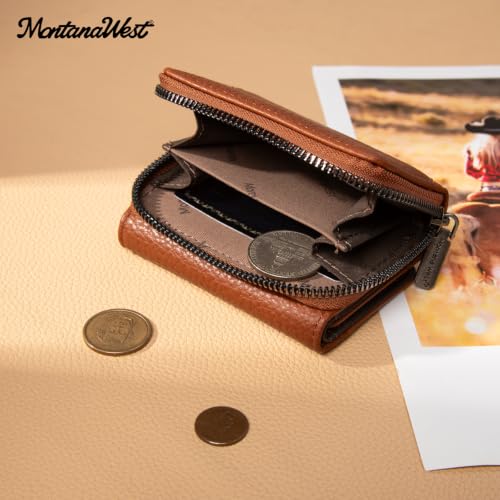 Image of Montana West Wallet Women RFID Blocking Wallets, Card Cases & Money Organizers Wallets with Zipper Coin Pocket