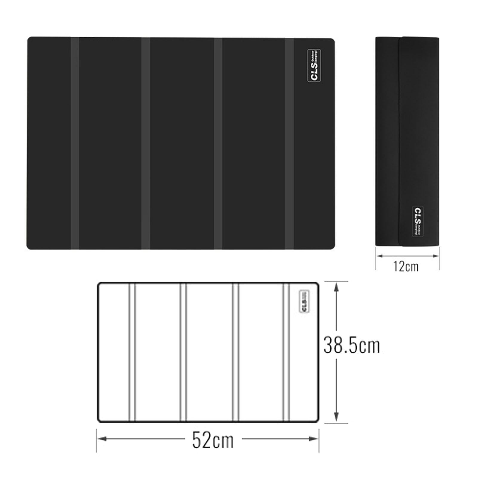 Baoblaze Tapis de Table Silicone Matelas Protecteur Huile Antidérapant Thermique Imperméable pour Table Convient Jardin, Noir
