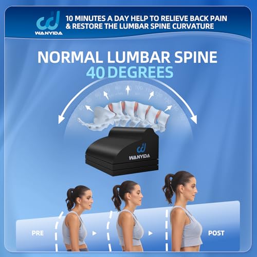 WANYIDA Lumbar Orthotic Traction Roll Device, Lower Back Stretcher for Pain relief, Back Traction for Lumbar Decompression, 3 Height Adjustable Lumbar Stretcher, Chiropractic - Image 6