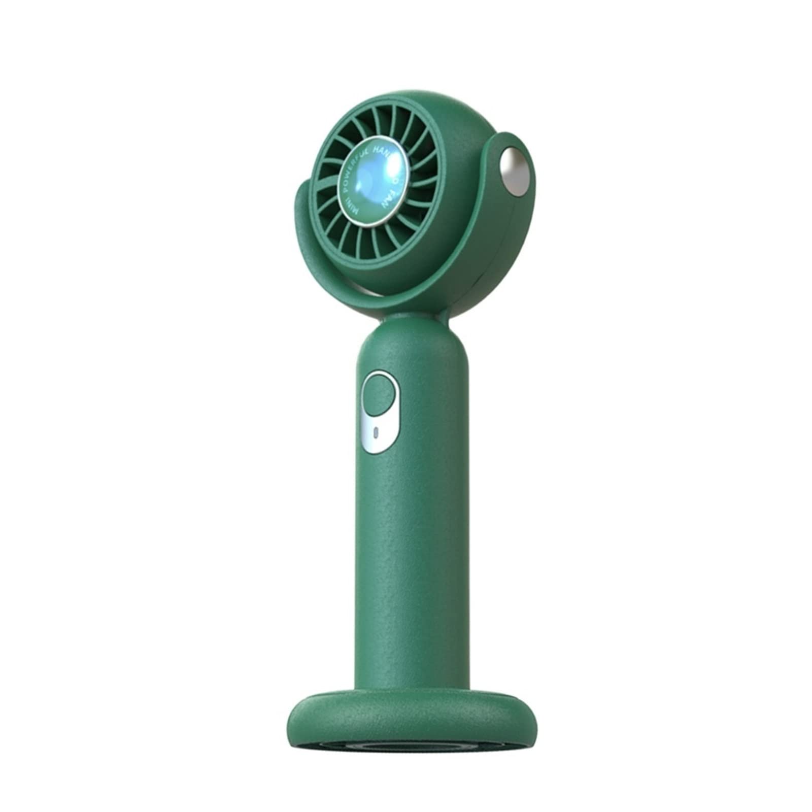 Ventilatore elettrico portatile portatile, design mini USB ricaricabile per un funzionamento silenzioso, ideale per ufficio, dormitorio, uso esterno, forte potenza del vento