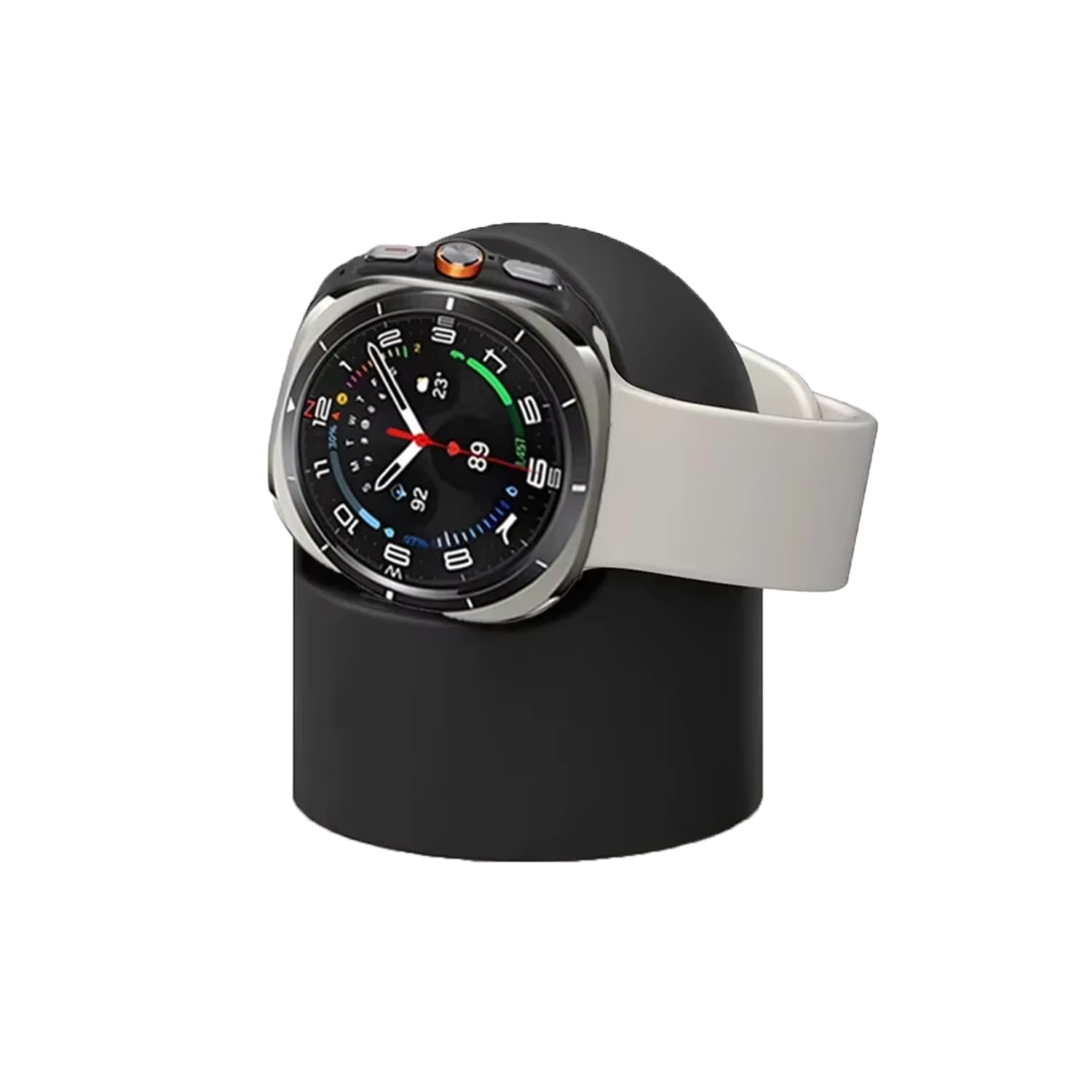Microcase Samsung Galaxy Watch Ultra ile Uyumlu Silikon Şarj Standı