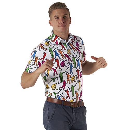 Image of Royal & Awesome Funny Golf Shirts for Men, Mens Golf Shirt, Crazy Golf Shirts for Men, Fun Golf Polos for Men, Mens Polo Golf