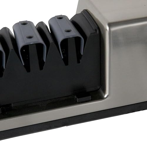 Miniatura 7 de Chef'sChoice Afilador de cuchillos eléctrico comercial profesional con módulo de afilado de 20 grados, abrasivos de diamante al 100% y guías de