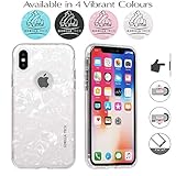 Gorilla Tech Apple iPhone 6S e iPhone 6 Nuovo Dual Layer 3 in 1 Marmo Design Custodia Protettiva Cover Silicone Gel Antiurto Slim Back Cover Sollevato Lip Protection - Bianco
