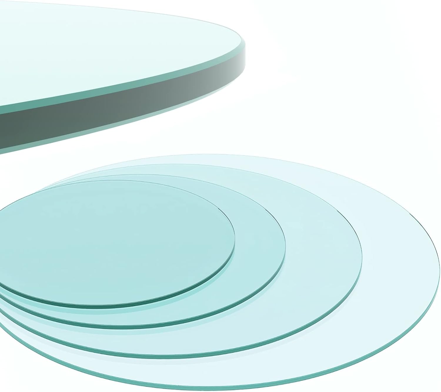 ODUSEDAILY 30" inch Round Glass Table Top Tempered Glass