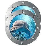 Autocollant océan : autocollants muraux de la vie marine. l'autocollant mural pour fenêtre du monde océanique est fabriqué avec une finition soignée, pour garantir la praticité et la durabilité.