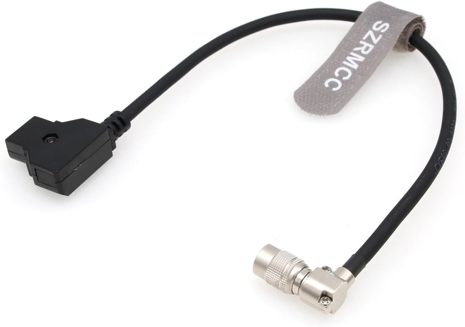 SZRMCC Hirose 4 pin Male Right Angle Adjustable to D-Tap Gold Mount/V-Mount Audio Power Cable for Zoom F4 F8 Zaxcom Sound Devices 688 644 633 Recorder