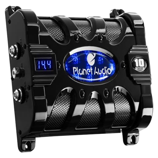 Planet Audio PC10F 10 Farad Car Capacitor For Energy Storage To Enhance Bass Demand From Audio System