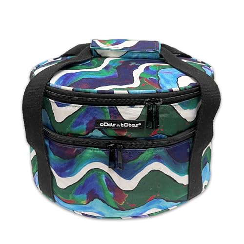 ODDS N TOTES Pie Carrier, Round Casserole Carrier, Insulated Casserole Carrier for Hot or Cold Food