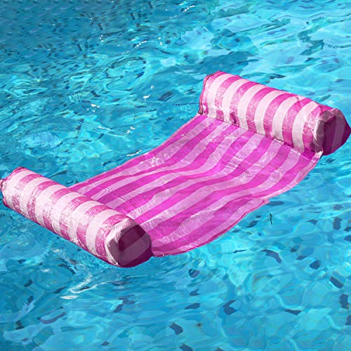 Finduwill Hammock Float Portable Swimming Pool Lounge Inflatable Water Pillow (Rose02) #TOP3
