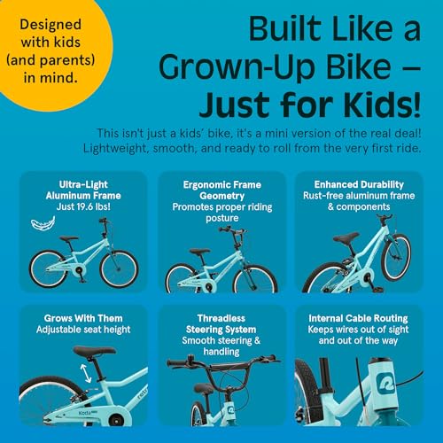 Image of Retrospec Koda Plus Kids Bike for Boys & Girls Ages 6-8 Years - Children's Bicycle, Adjustable Seat & Handlebars