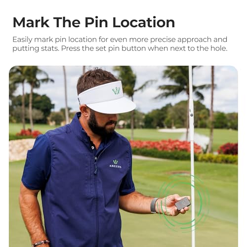 Image of Arccos Air (12 mo Membership Included) | Automatic Golf Game Tracking System w / AI GPS Rangefinder & Strokes Gained Analytics, Arccos Club Smart Sensors not required