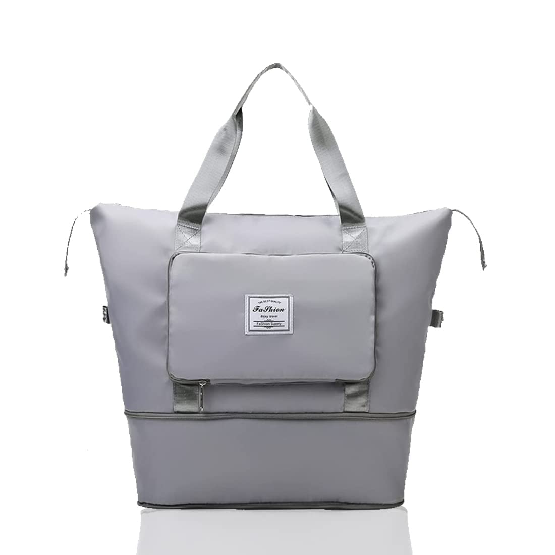 Travel Bags for Women, Duffle Bags for Women Luggage, Foldable Vanity Traveling Bag, Waterproof Hand Bag for Ladies Personal Items (Grey)-image-33