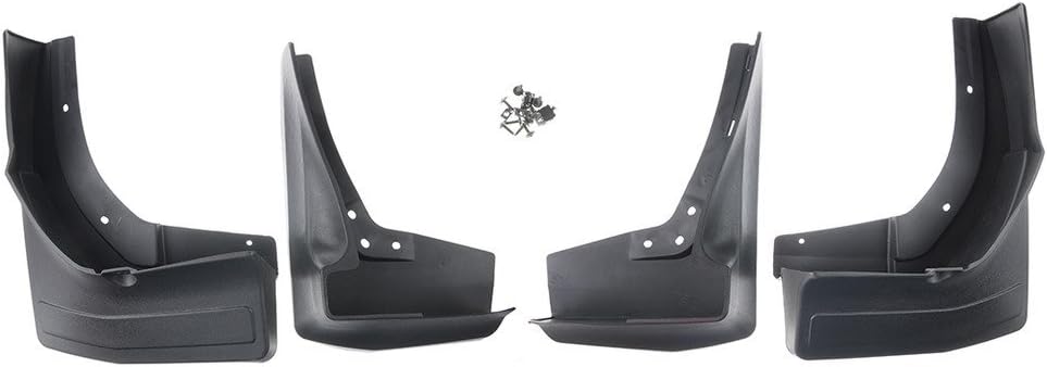 Sunny Car New Front & Rear Mud Flaps Mudflaps Splash Guards Set Kit for GL 2015-2016(Running Board Installed Car)