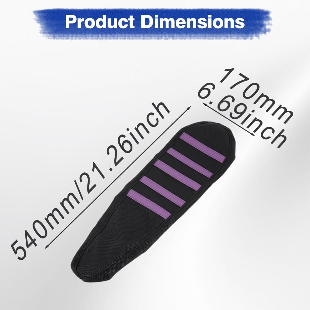 MACHSWON Motorcycle Seat Cover Compatible with Ridstar Q20 2023 1 pc PVC, Violet