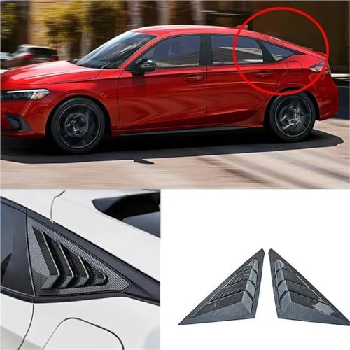 Persiennes de vitre latérale arrière Civic Hatchback 2022 protection look