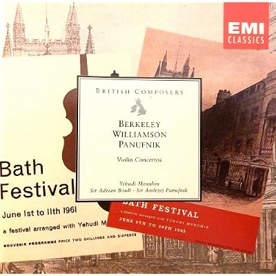 Berkeley; Williamson; Panufnik: Violin Concertos