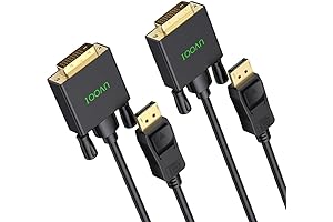 DP to DVI Cable for Computers and TVs: Experience Crystal-Clear Visuals