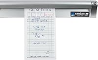 San Jamar 18" Anodized Aluminum Check Rack - Durable Wall Mount Ticket Holder for Restaurant Kitchens & Counters