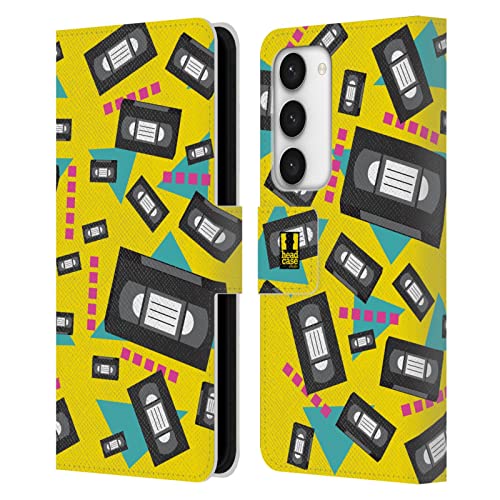 Carcasa de Cuero Samsung Galaxy S23 5G Funda Libro Protectora Cintas Tendencias Pop