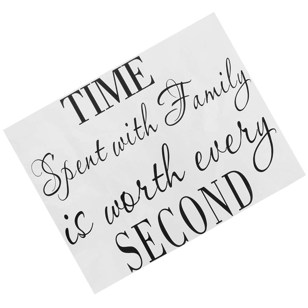 Time Spent with Family is Worth Every Second Art Wall Sticker Home Decal