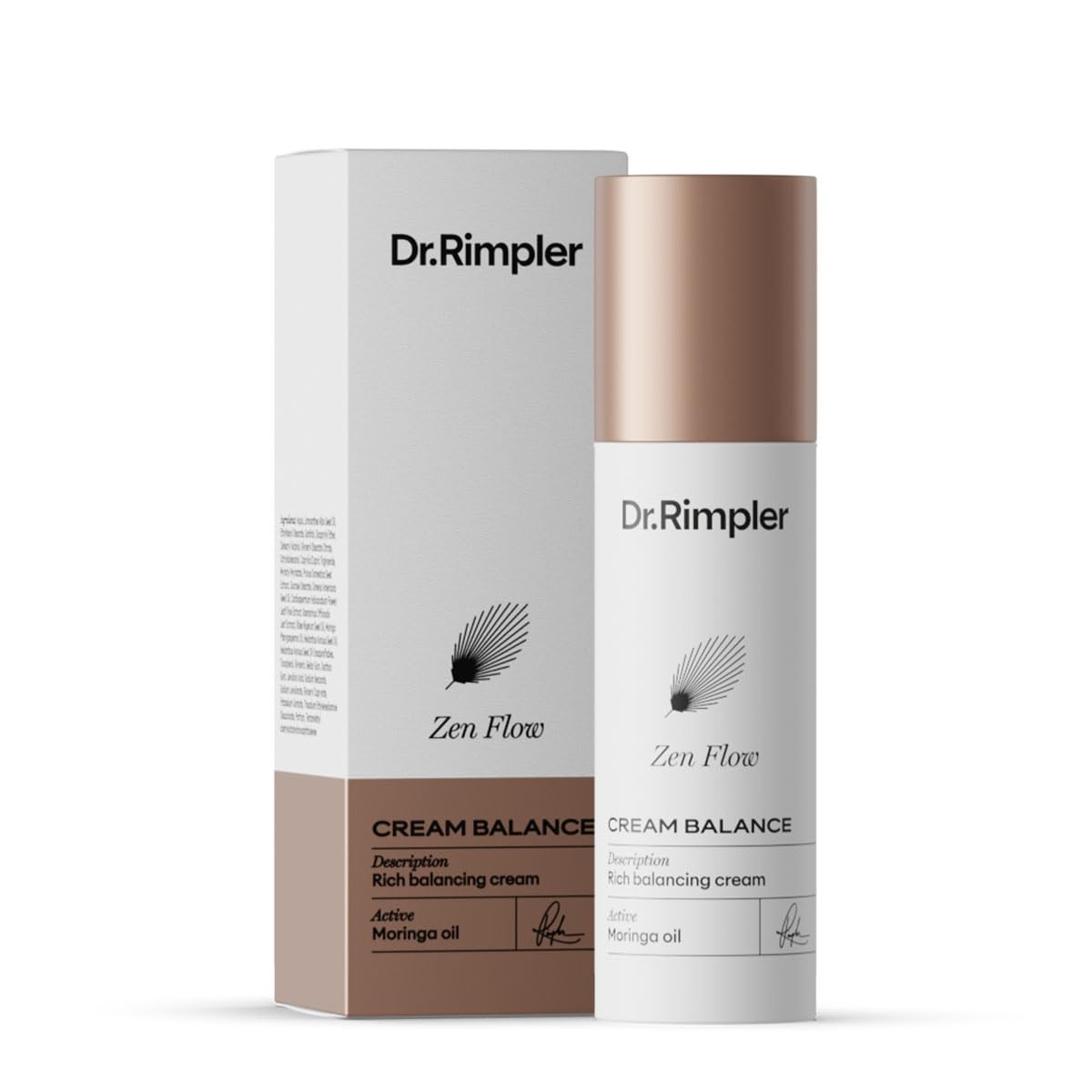 Dr. Rimpler Zen Flow CREAM BALANCE 50ml - regenerierende, gehaltvolle Pflegecreme mit wertvollen Ölen und beruhigenden Wirkstoffen - als Nachtcreme oder 24h Creme verwendbar