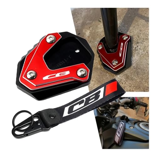 Extension de béquille Honda CB500X CBR650R plaque de support rouge