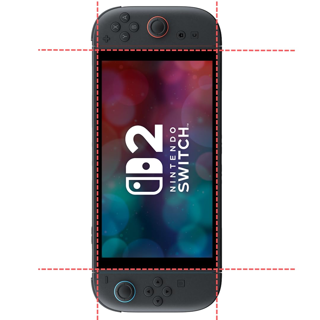 PHONILLICO Verre Trempe pour Nintendo Switch 2 (2025) [Pack de 2] Film Protection Resistant Vitre Protecteur Anti Rayure