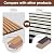 Yuzzy Wood Panels for Wall - 9 Feet Teak Wood Slat Acoustic Panels 4 PCS - Modern Sound Absorbing Wall Panels for Interior Wall Decor for Home, Office, Studio