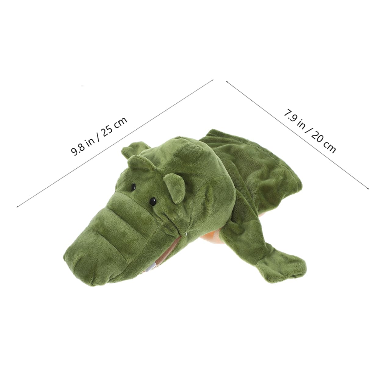 Yardwe 2pezzi Marionetta Da Mano Coccodrillo Giocattolo Peluche Morbido Imbottito Animale Marionette Per Ragazzo Educativo Burattini Per Interazione Genitore-figlio
