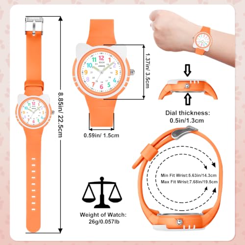 Image of Juboos Kids Watch Analog for Boys Girls Toddler, 3ATM Waterproof Wirstwatch Learning Time and Easy to Read