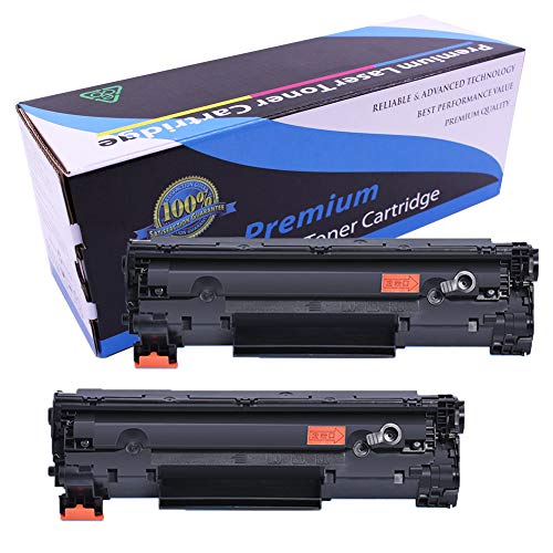 Toner Cartridge CC388A Compatible with HP 88A Laserjet P1007 P1008 M1136 M1213NF M1216NFH Printer Cartridges, 1500 Pages, 2-Pack-Black