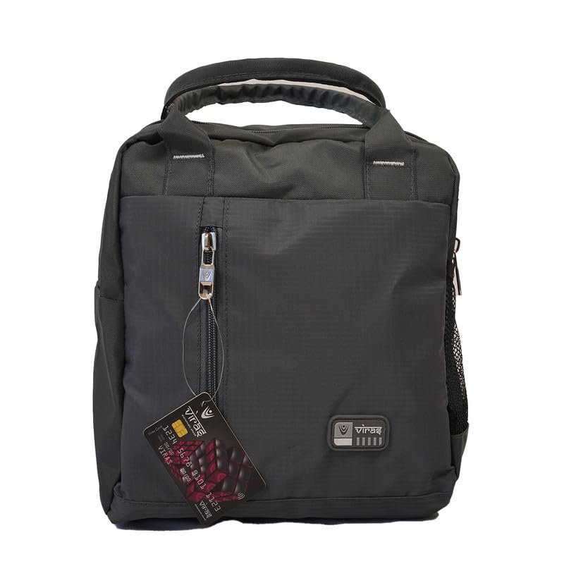 Image of FLUXY Office Lunch Bag for Men & Women | Waterproof & Leakproof Lunch Tote Bag | Reusable Tiffin Carry Bag for Office, School, College, Travel & Picnic | Spacious Portable Lunch Organizer (Grey)