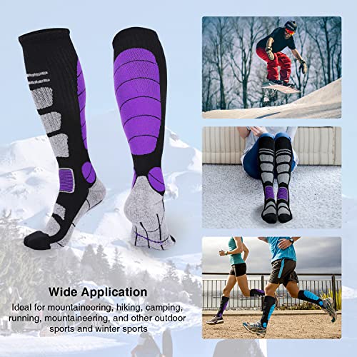 Ski Socks Merino Wool Thermal Knee High Winter Snowboard Sport Socks Men Women, Hunting #TOP4