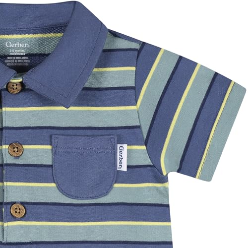 Image of Gerber Baby Short Sleeve Romper