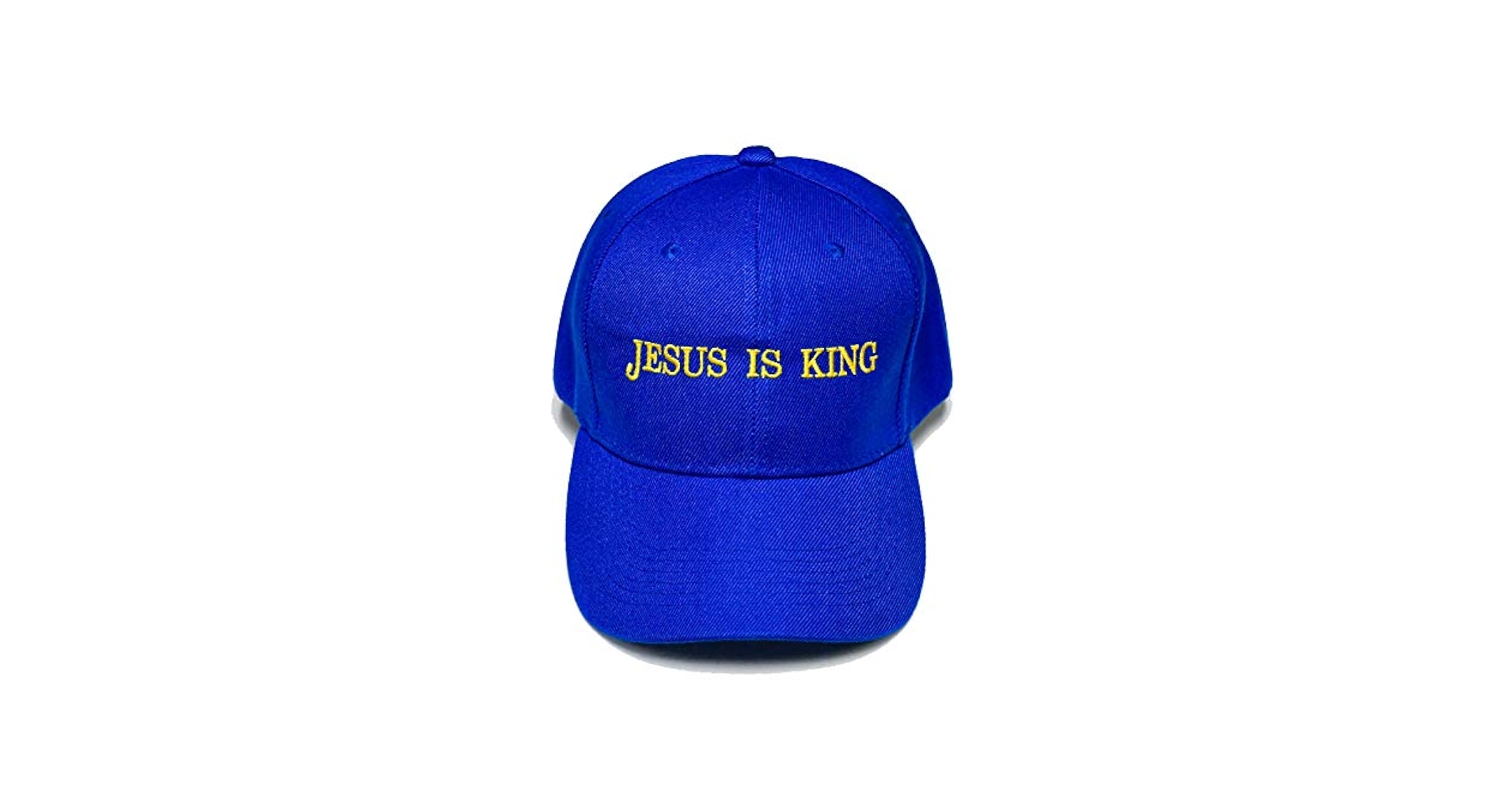 Kanye west Jesus is king キャップ Jesus is King” - Royal Blue Hat | Christian Apparel Men