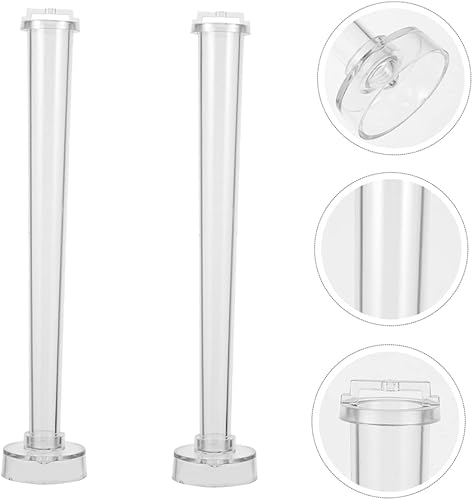 Miniatura 2 de EXCEART 2 moldes de silicona para velas, moldes de resina, suministros de fabricación de joyas, tubo de velas de mesa alta, molde de plástico para