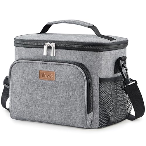 Lifewit Insulated Lunch Bag for Men Thermal Lunch Box for Women Cool Bag Reusable Leakproof Lunch Tote Bag with Adjustable Shoulder Strap for Adult for Work/Picnic/Beach