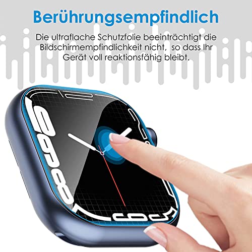 UniqueMe für Apple Watch Series SE3/SE2/SE/6/5/4 40mm Schutzfolie - 8 Stück, Flexible TPU, für iwatch 40mm Displayschutz, Blasenfreie, Weich HD Klar Displayfolie, Volle Abdeckung, Anti-Staub