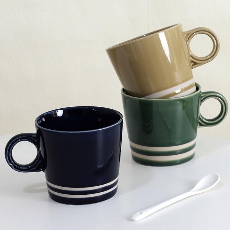 Office Dining Domestic Coloured Ceramic Cup Water Breakfast Milk Tea Coffee Cups