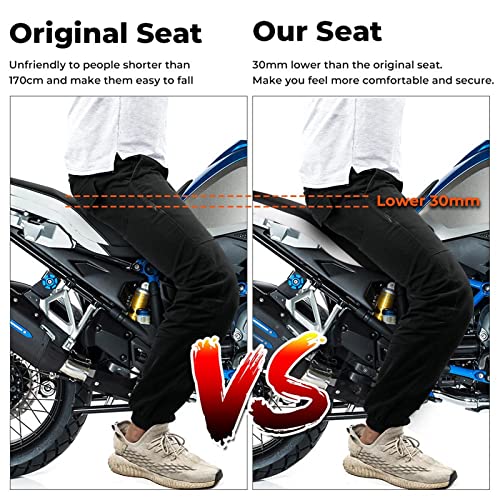 Cojín de asiento para BMW R1200GS Adventure 2013-2018 inferior con funda de pasajero del conductor 3