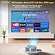 XIWBSY Beamer 4K, 20000 Lumen LED Beamer Android, Full HD 1080P Bluetooth Beamer, LED Heimkino Video Beamer 300 ’’ Display, Eingebaute APP/WiFi Mirroring Smart Projektor