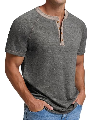 Image of Sailwind Mens Henley Long /Short Sleeve T-Shirt Cotton Casual Shirt