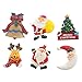 UPKOCH 6Pcs Magneti da Frigorifero Natalizi- Motivo Natalizio Magneti da Frigo in Vetro Decorativi 3D Piccoli Magneti per Mappa Lavagna Armadio Frigorifero