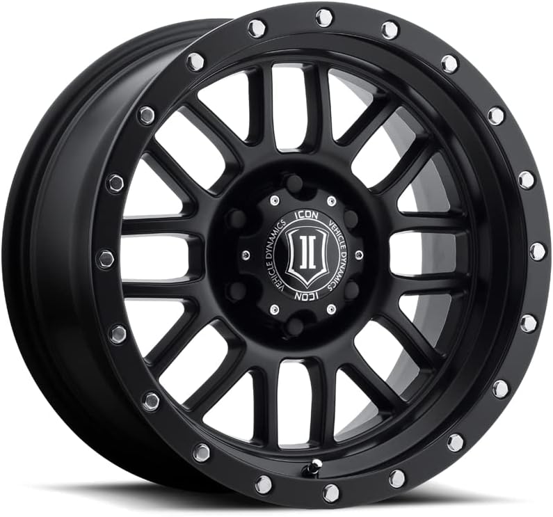ICON Alloys Alpha, Satin Black, 17 x 8.5/6 x 135, 6mm Offset, 5" BS, 1217856350SB